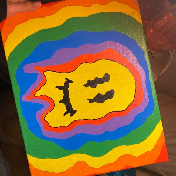 Wall Art Trippy Smile Face Painting Poshmark Share the best gifs now >>>. trippy smile face painting